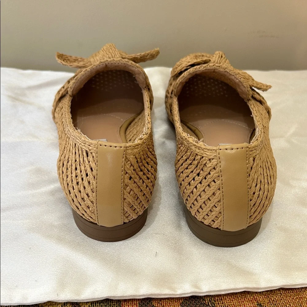 Charles David Woven Bow Loafers in Tan - Picture 2 of 6